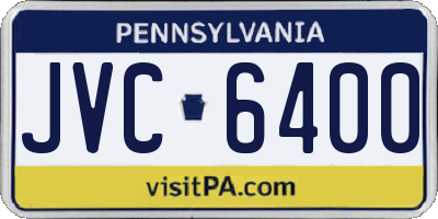 PA license plate JVC6400