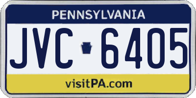 PA license plate JVC6405