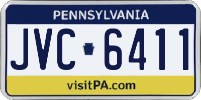 PA license plate JVC6411