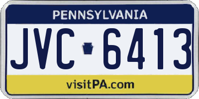 PA license plate JVC6413
