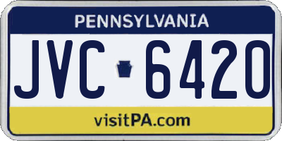PA license plate JVC6420