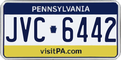 PA license plate JVC6442