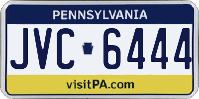 PA license plate JVC6444