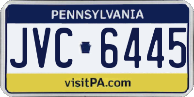PA license plate JVC6445