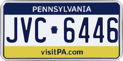PA license plate JVC6446