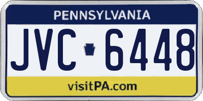 PA license plate JVC6448