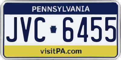 PA license plate JVC6455