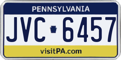 PA license plate JVC6457