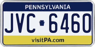 PA license plate JVC6460