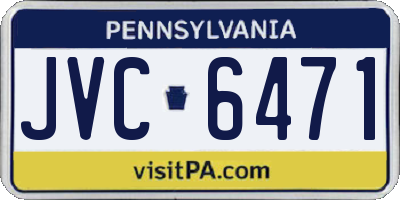 PA license plate JVC6471