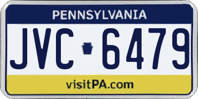 PA license plate JVC6479