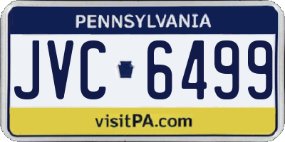 PA license plate JVC6499