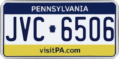 PA license plate JVC6506