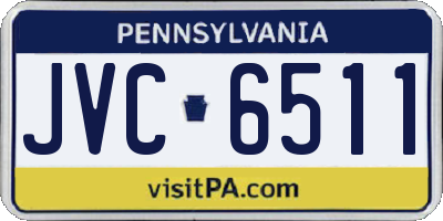 PA license plate JVC6511