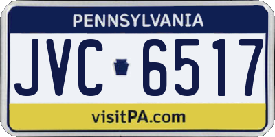 PA license plate JVC6517