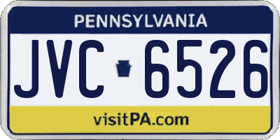 PA license plate JVC6526