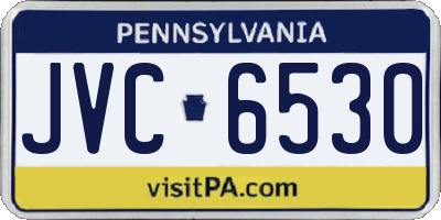 PA license plate JVC6530