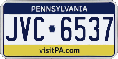 PA license plate JVC6537