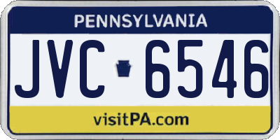 PA license plate JVC6546