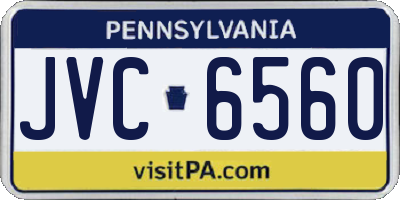 PA license plate JVC6560