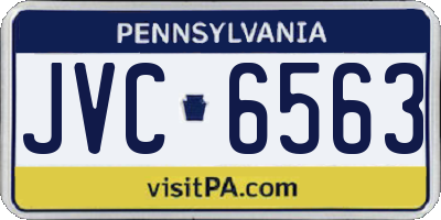 PA license plate JVC6563