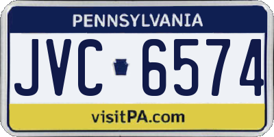PA license plate JVC6574