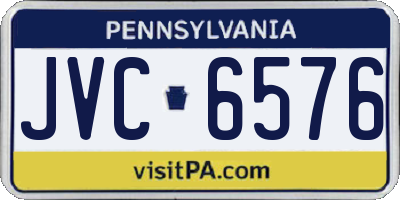 PA license plate JVC6576