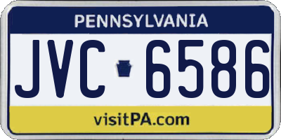 PA license plate JVC6586
