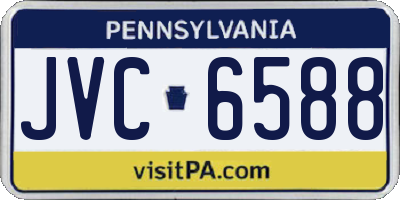 PA license plate JVC6588