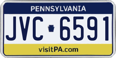 PA license plate JVC6591