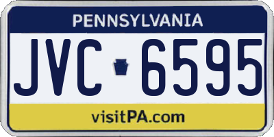 PA license plate JVC6595