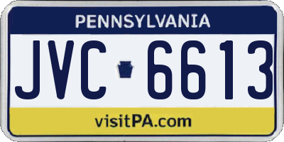 PA license plate JVC6613