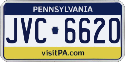 PA license plate JVC6620