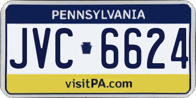 PA license plate JVC6624