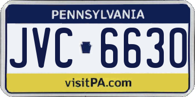 PA license plate JVC6630