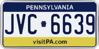 PA license plate JVC6639