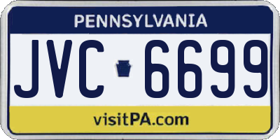 PA license plate JVC6699
