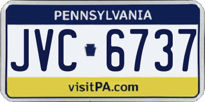 PA license plate JVC6737