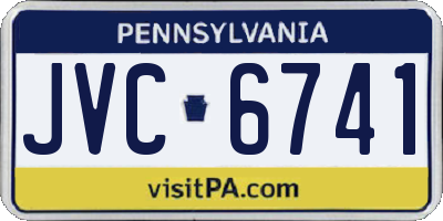 PA license plate JVC6741