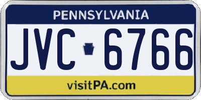 PA license plate JVC6766