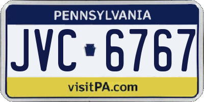 PA license plate JVC6767