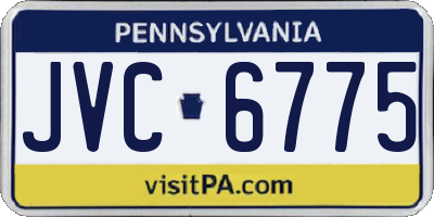 PA license plate JVC6775