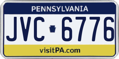 PA license plate JVC6776