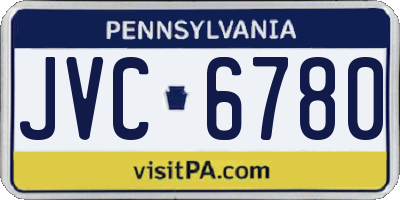 PA license plate JVC6780