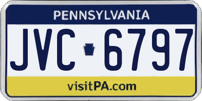 PA license plate JVC6797