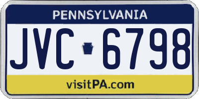 PA license plate JVC6798