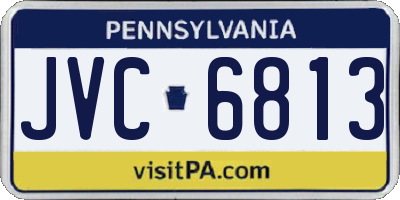 PA license plate JVC6813