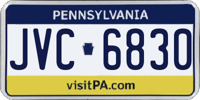 PA license plate JVC6830
