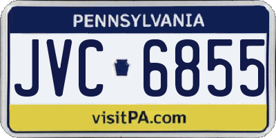 PA license plate JVC6855