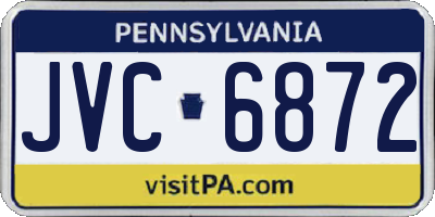 PA license plate JVC6872